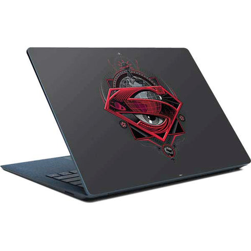 DC Comics Superman Grey Eye Collage Surface Laptop Skin